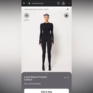 Black Long Sleeve Footed Catsuit
Khy x Entire Studios
